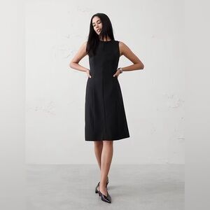 Banana Republic Factory Black Sculpted Sheath Dress